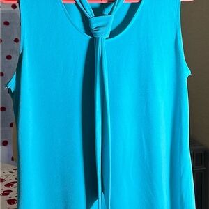 Sleeveless Turquoise Top